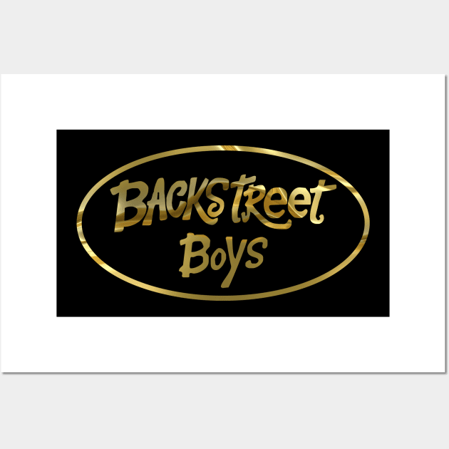 Boy bands - 90s pop music gold edition Wall Art by BACK TO THE 90´S